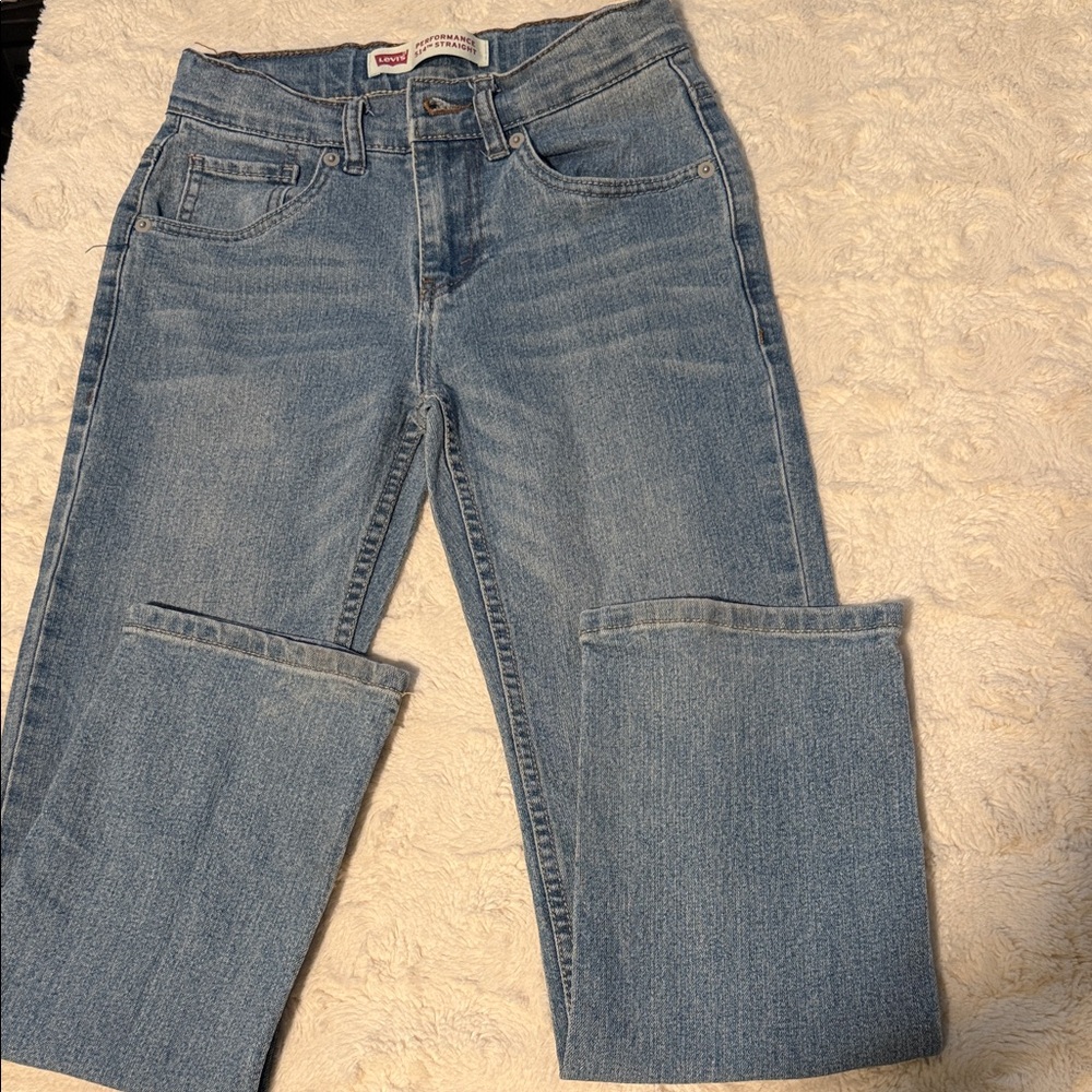 Levi's Kids Straight Leg Jeans in Light Blue